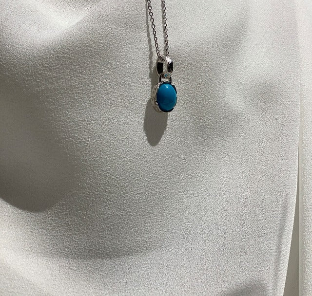 OVAL TURQUOISE PENDANT