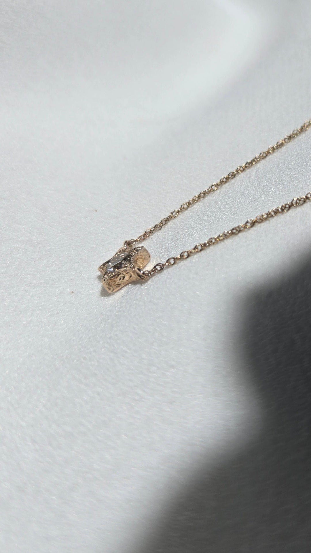 K10YG STAR BROWN DIAMOND  NECKLACE