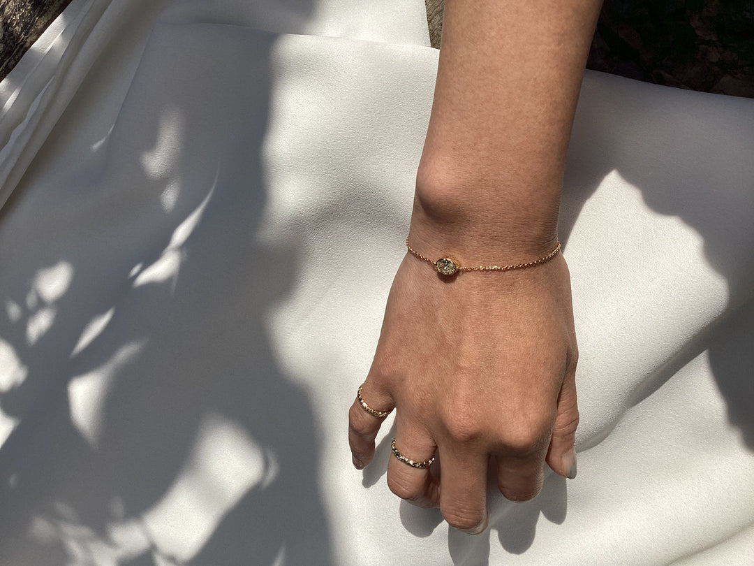 K18YG LIGHT YELLOW DIAMOND BRACELET