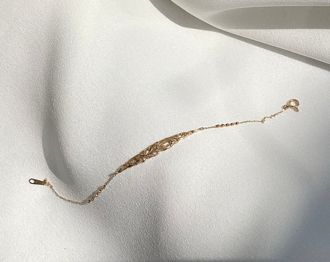 K18YG FILIGREE BRACERET