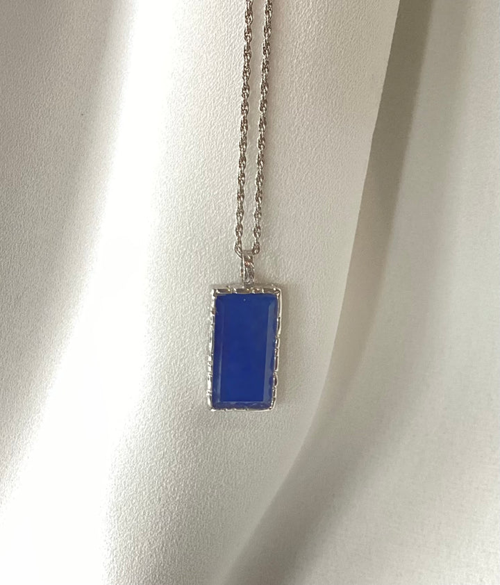 ROSE QUARTZ × LAPIS PENDANT