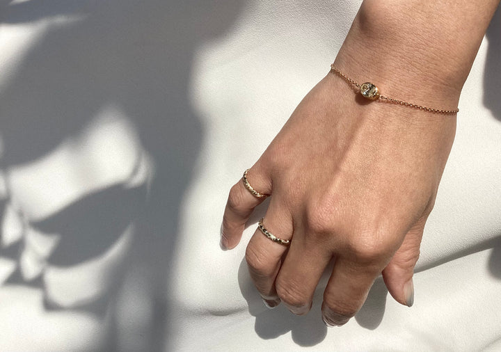 K18YG LIGHT YELLOW DIAMOND BRACELET