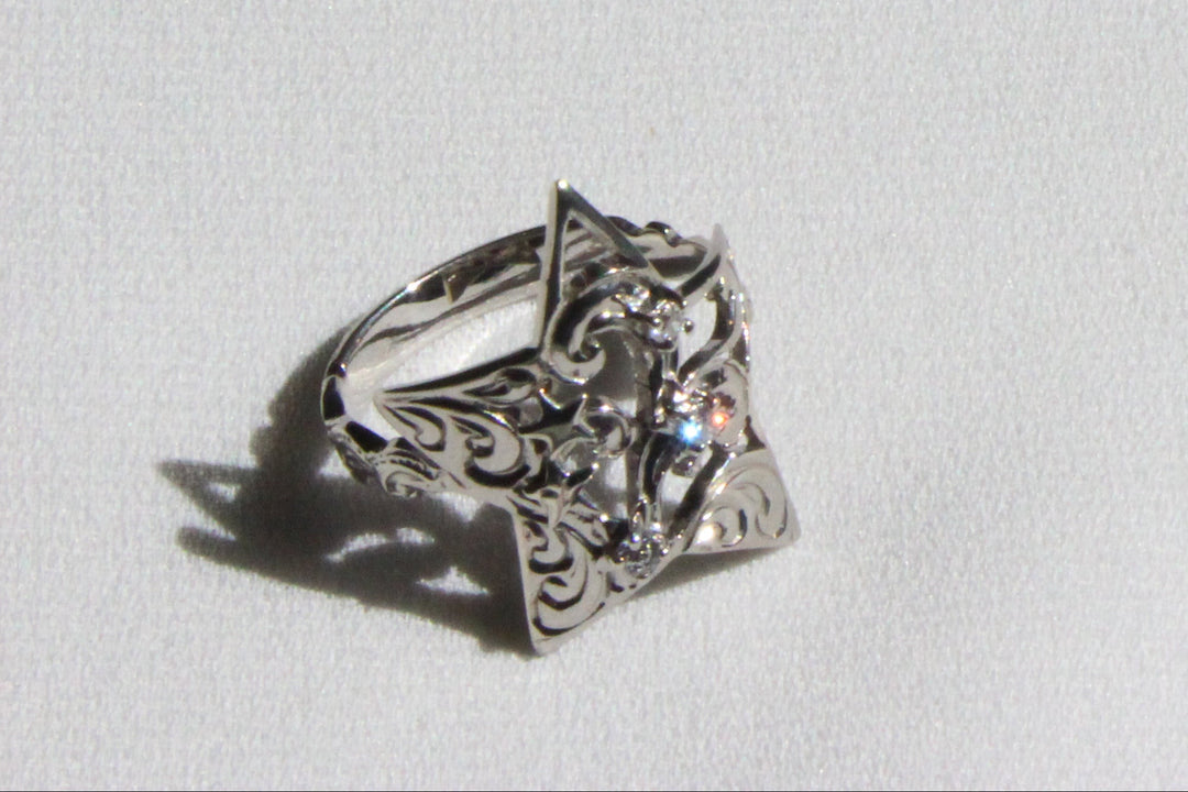 SV STAR FILIGREE CZ RING