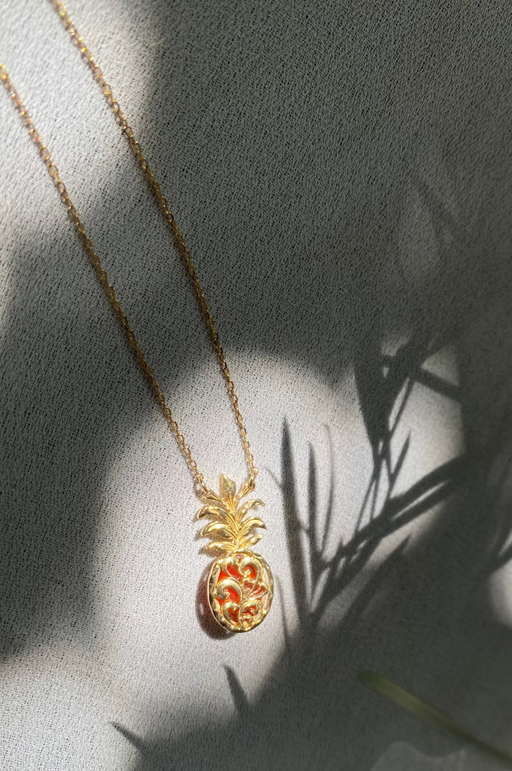 FIREOPAL PINEAPPLE PENDANT