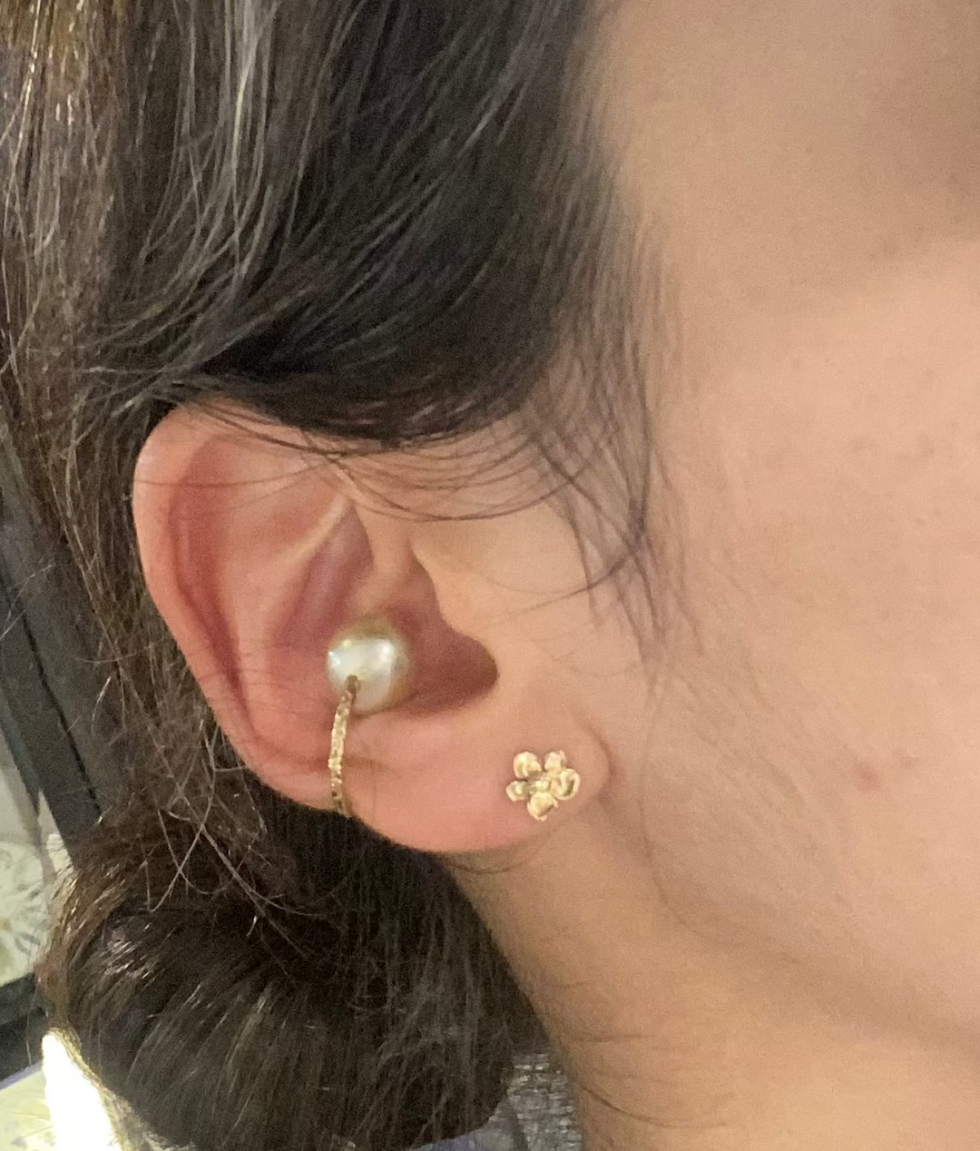 K10 BAROQUE  PEARL EARCUFF